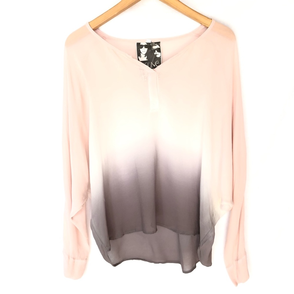 Young Fabulous & Broke Ombré Blouse Top M